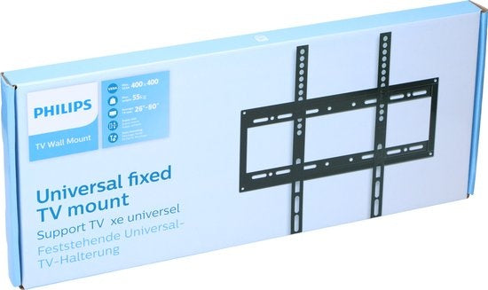Support TV - Philips  - Max 55 Kilo - Fixe - VESA - LCD, LED, OLED et QLED - Plat et incurvé - SQM5226/00 - 26" à 70"