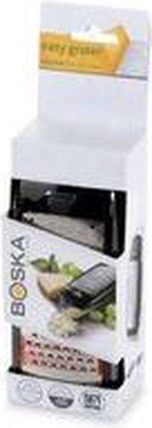 Boska Easy Grater - Râpe de table - Acier inoxydable - Noir - Avec bac de récupération