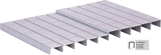 VONROC Agrafes - 1000 pcs - 6 & 8MM - Universel - Pour VONROC ET502AC & ET503DC tackers