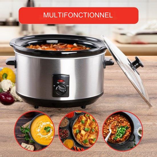 Mijoteuse Alpina 3,5L Casserole intérieure en céramique acier inoxydable