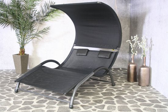 SenS-Line - Cuba chaise longue 2 places - Noir