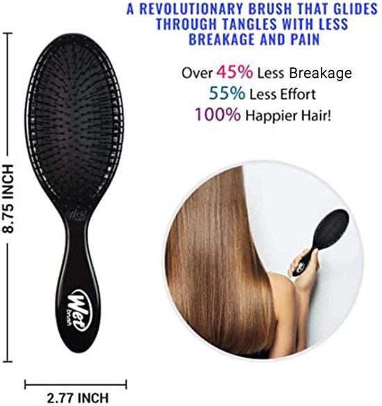 Brosse à cheveux Wet Brush Original Detangler - Noire