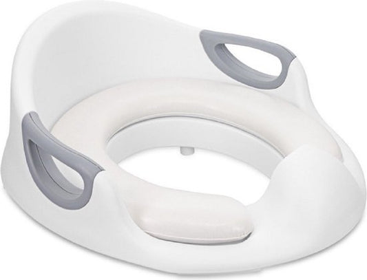 Siège de toilettes universel pour enfants - Siège de toilettes pour enfants - Réducteur de WC - Siège de toilettes portable avec poignées - Antidérapant - Blanc
