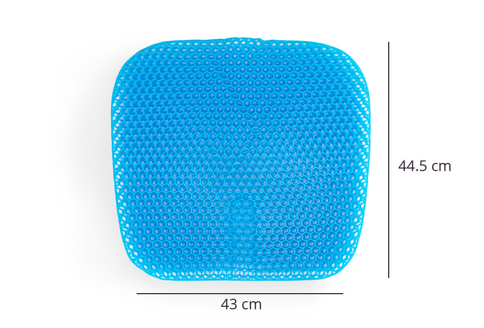 Coussin en gel confortable Wellhealth - adapté à toutes les chaises - Noir