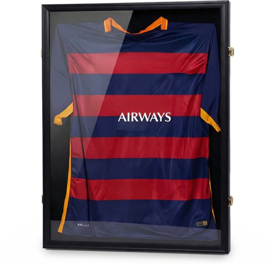 Cadre photo Bayt - Cadre photo - Encadrer un maillot de football - Cadre profond - 60x80cm - Cadre 3D - Noir