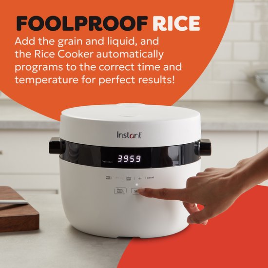 Cuiseur à riz et cuiseur vapeur Instant Pot 2,8 L - Multicuiseur 4-en-1 - Mijoteuse - Sauté - Technologie CarbReduce