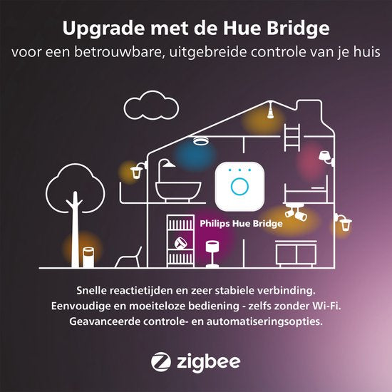 Suspension Philips Hue Ensis - lumière blanche et colorée - noire