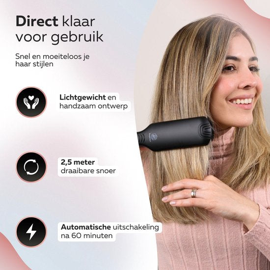 Beeperfect® Straightener Pro Straight - Lissage et bouclage - Lisseurs - Lisseur à cheveux - 80℃ à 230℃ - Tapis chauffant inclus