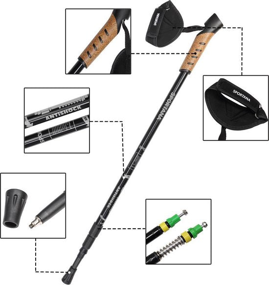 Sportana Bâtons de marche nordique Sportana - gris