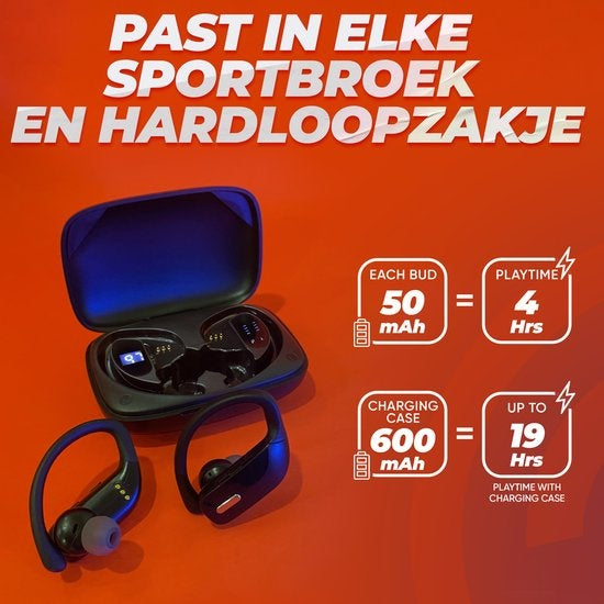 Cozey Écouteurs de sport sans fil avec Bluetooth - Course à pied - Microphone - Écouteurs sans fil