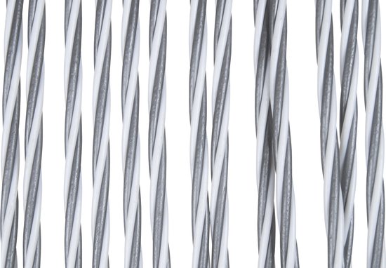 Moustiquaire Arisol - String - 220 x 100 cm - Gris/blanc