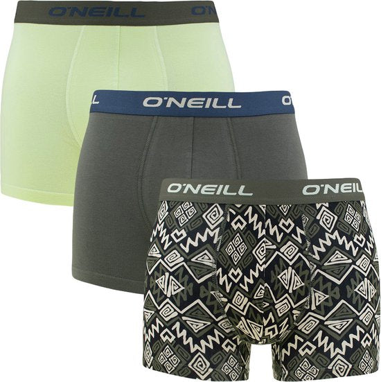 O'Neill boxers 3P hommes ikat & plain green - Taille S