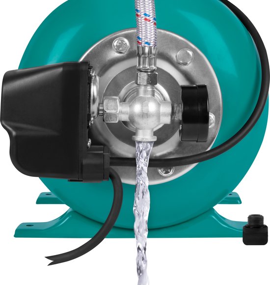 VONROC Pompe hydrophore / Kit hydrophore avec pressostat - 800W - 3300l/h - Réservoir 19L - Corps de pompe en plastique