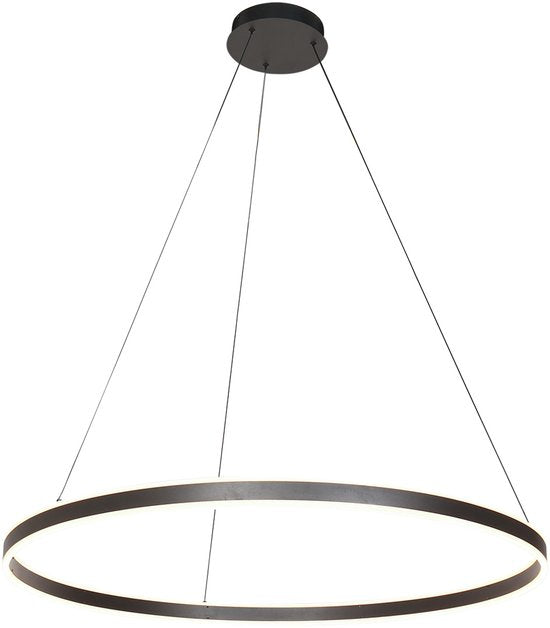 Steinhauer - lampe suspendue - Ringlux - noir - métal - Ø 100cm - LED - 3676ZW