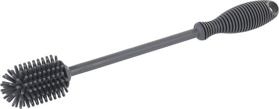 Brosse à bouteilles Wenko 25 cm en silicone, grise