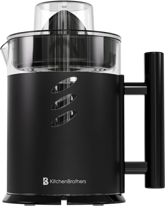 KitchenBrothers Presse-agrumes - Manuel - Avec bec et poignée - 1L - Noir