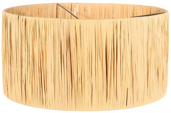 Abat-jour K1068CS de Steinhauer - Jonc de mer naturel, ⌀40 cm, design tendance pour l'intérieur, culot E27, idéal pour toutes les lampes et tous les intérieurs.