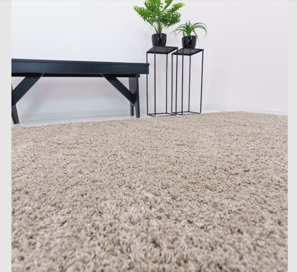 Tapis Flair Minerals Wolmix naturel 180x180 - Fait à la main et durable