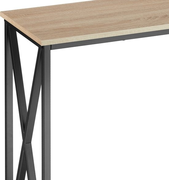 tectake - Table console Tacoma 100x35x80,5cm - brun clair - 404671