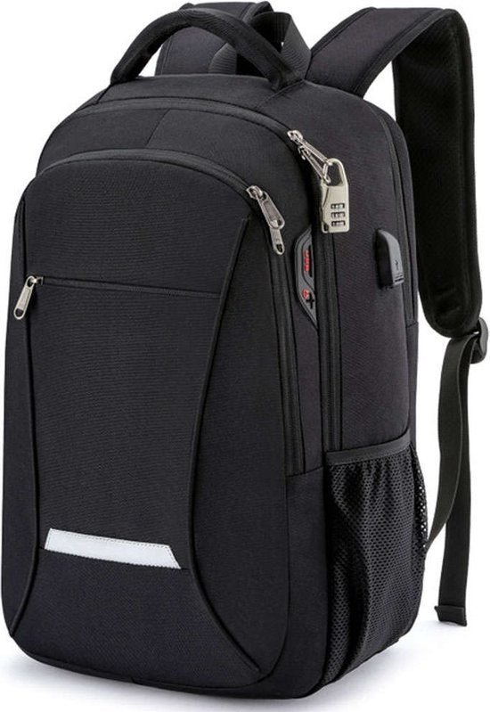 Wadu Anti-theft Waterproof Backpack Includes Usb Charging Station 14 T/m 15.6 Inch Black