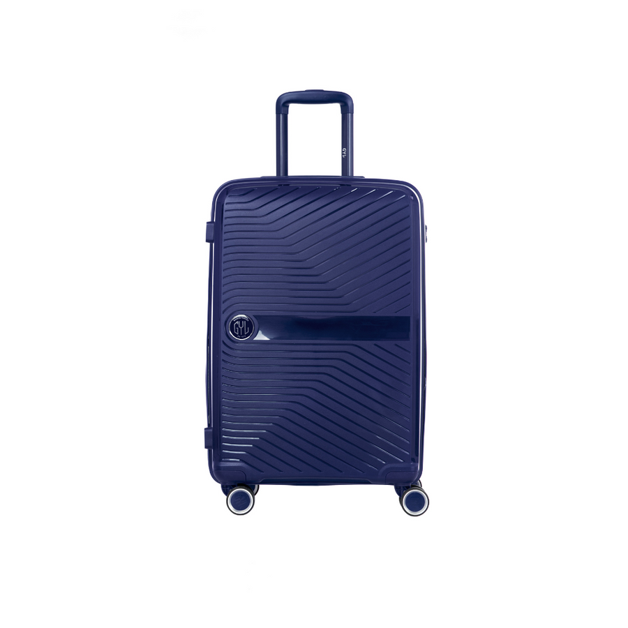 VALISE RIGIDE BLEUE DE TAILLE MOYENNE (TAILLE M)