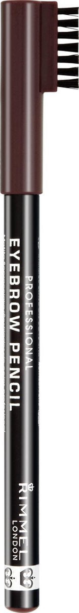 Crayon à sourcils Rimmel London Professional - 001 Dark Brown - 1 g - Avec peigne - Résistant aux frottements