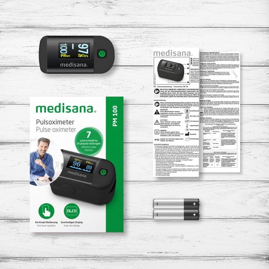 Medisana PM 100 - Oxymètre de pouls noir