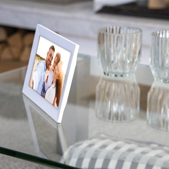 Cadre photo numérique Denver 10,1 pouces - HD - Frameo App - Cadre photo - WiFi - écran tactile IPS - 16 Go - PFF1053W