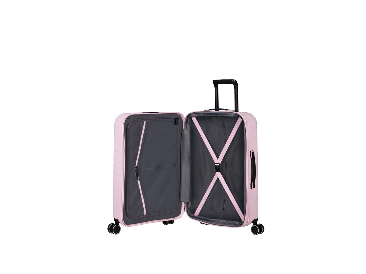 Valise à roulettes American Tourister Novastream Spinner - Capacité extensible - Serrure TSA - 67 cm - Dark Slate