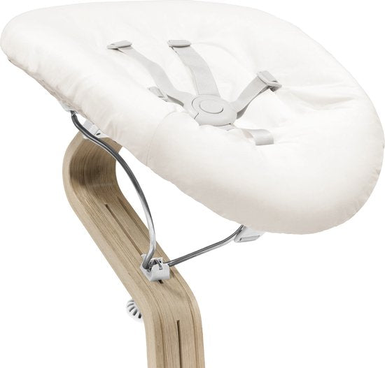 Ensemble Stokke Nomi pour nouveau-né, blanc, gris et sable