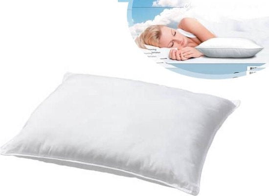 Ortho Relax - Oreiller - Oreiller de qualité hôtelière haut de gamme - Oreillers anti-allergiques - Oreiller pour les douleurs cervicales - Oreiller de sommeil - 60 x 70 cm - 1 pièce