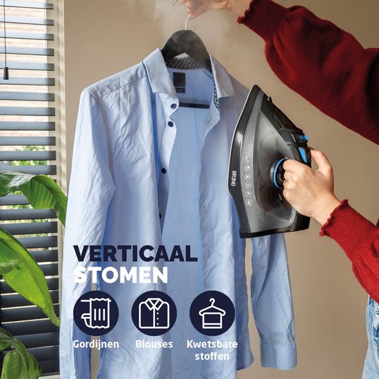 BREND BR-2232 Fer à vapeur sans fil avec base de chargement - Fonction vapeur verticale, anticalcaire et autonettoyante - Thermostat réglable - 200W