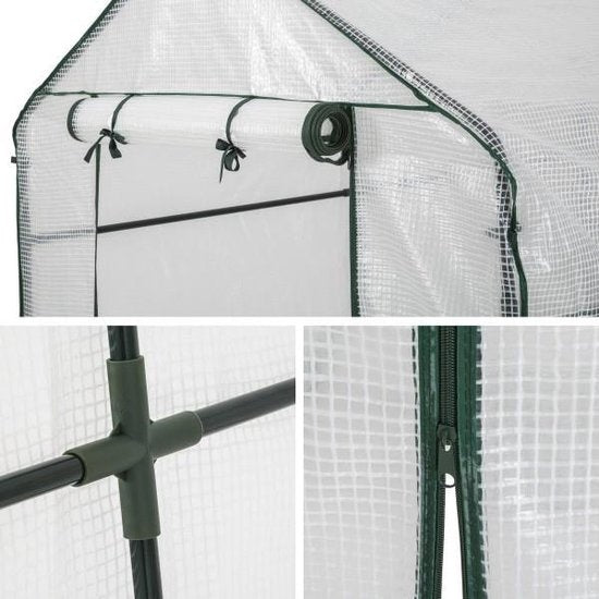 Tectake - Serre de jardin 186x120x190 cm - art no 401861