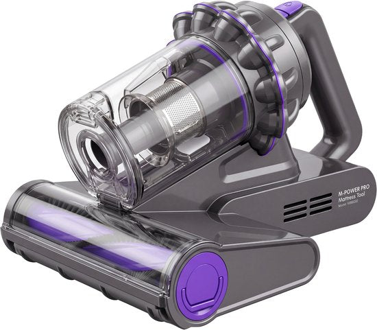 Nettoyeur de matelas Powell - Nettoyeur de tapis - Aspirateur anti-acariens - Aspirateur UV pour literie - 350 W - Réservoir de 20,6 L - Gris