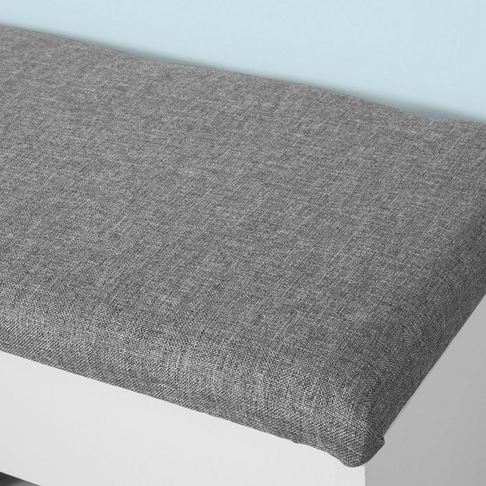 Meuble à chaussures - SoBuy - 2 étagères - 60 x 30 x 44 cm - Blanc / Gris