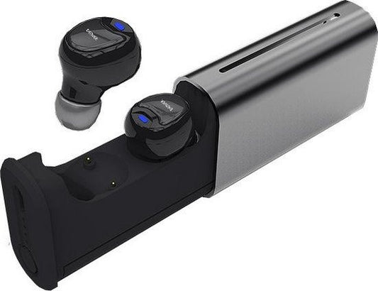 Denver TWE-60 - Ecouteurs sans fil Bluetooth - avec étui de chargement - Noir
