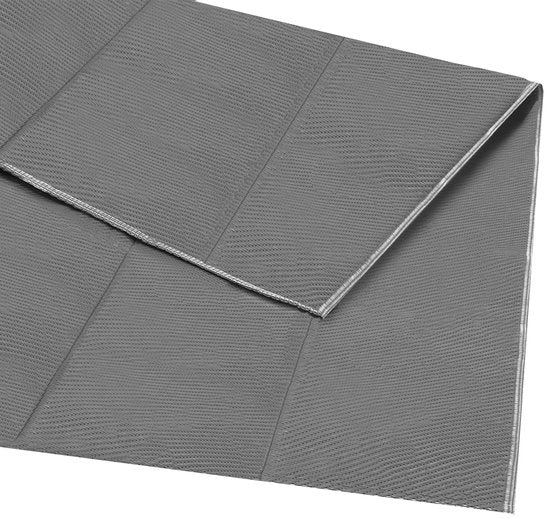 LifeGoods Tapis d'extérieur - 274x350CM - Tapis de jardin - Sac de transport inclus - Gris