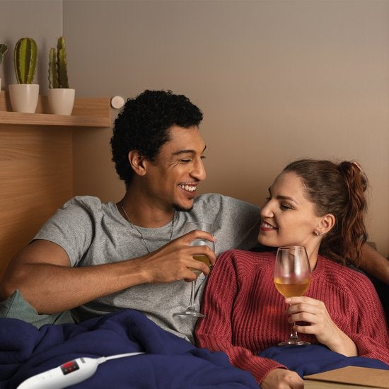 Couverture électrique Auronic - Couverture chauffante - 9 niveaux de chaleur - 2 personnes - 200x150 - Bleu