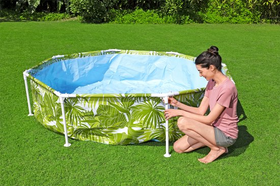 Bestway Splash-in-Shade Piscine hors sol ronde avec parasol UV Careful