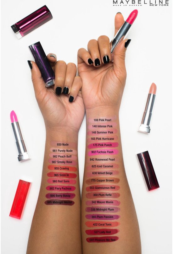 Maybelline New York - Rouge à lèvres mat « Color Sensational Creamy Mattes » - 987 Smoky Rose
