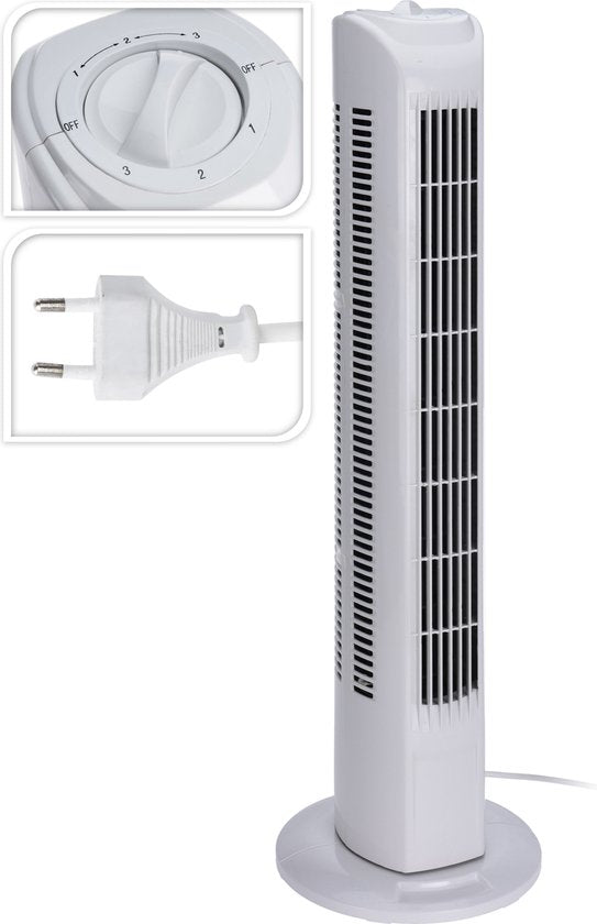 Ventilateur colonne MaxxHome - BLANC