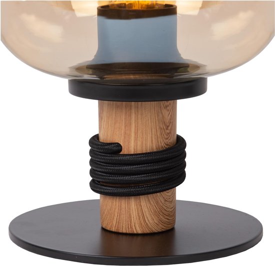 Lucide ILONA - Lampe de table - Ø 18 cm - 1xE27 - Ambre