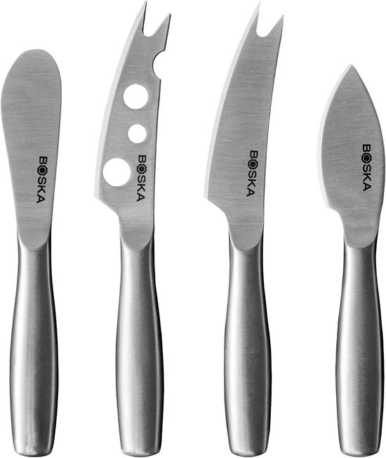 Boska Cheese Knife Set Mini Copenhagen - Couteaux à fromage - Set de 4 - Couteaux à fromage - Lavable au lave-vaisselle - acier inoxydable
