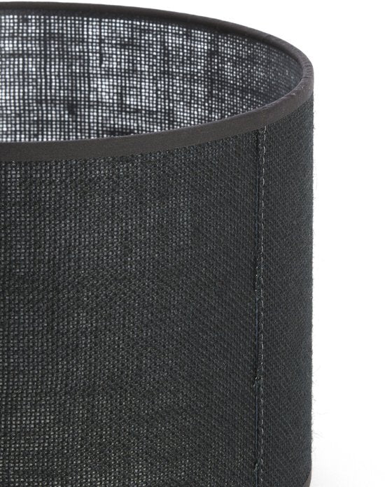 Abat-jour cylindrique Light & Living - Ø30x21cm - Moderne- Noir