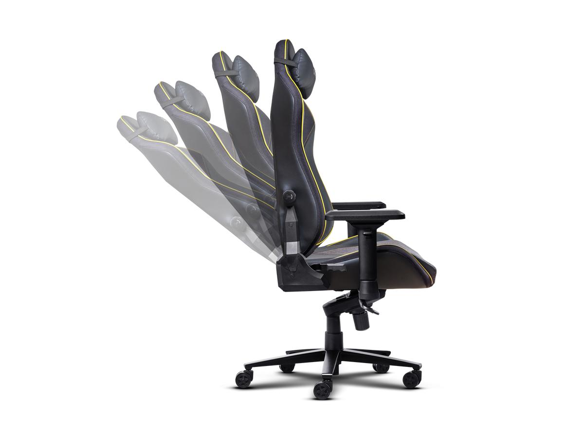 Fauteuil gaming Trust GXT 721BM Ruya Pro - Édition Batman - Design ergonomique - Noir/Jaune