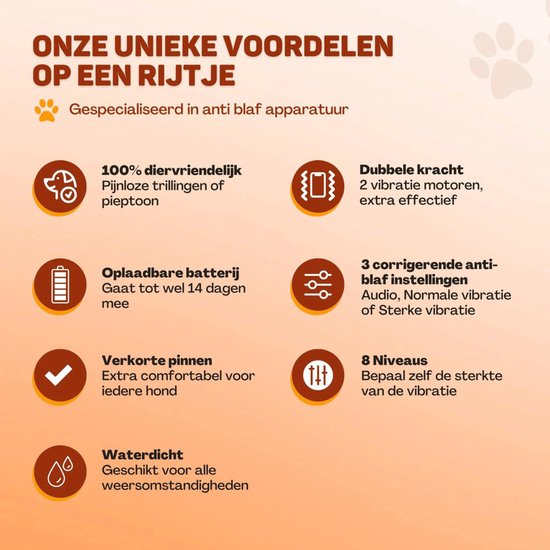 Vulpes Goods® Collier anti-aboiement Pro avec télécommande - Dispositif anti-aboiement - Collier de dressage 3-en-1 - Sans choc - Collier d'éducation pour petits et grands chiens - Imperméable - Rechargeable - Vibration et Audio