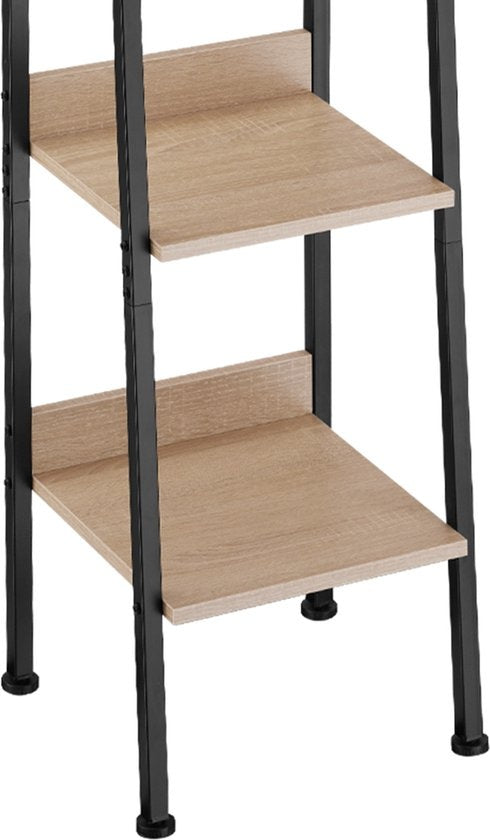 tectake - Etagère murale, échelle, bibliothèque - Folkestone industrial light brown - 404705