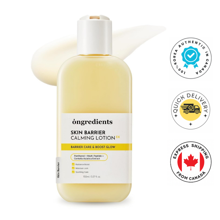 Ongredients Skin Barrier Calming Lotion EX Jumbo – Lotion apaisante pour peaux sensibles – Hydratation intense et renforcement de la barrière cutanée