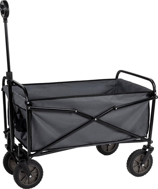 Camp Active - Wagon pliable - Facilement pliable - Stockage compact - Noir