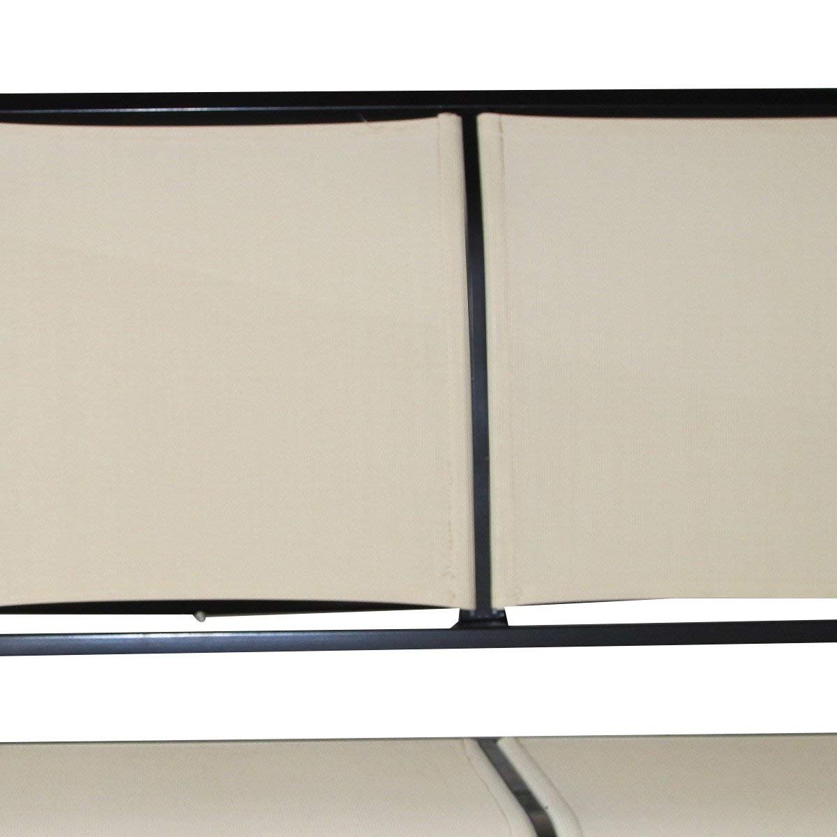 Coast Hollywood Swing Banc de jardin à bascule avec Sunroed 3-Seer-Brown